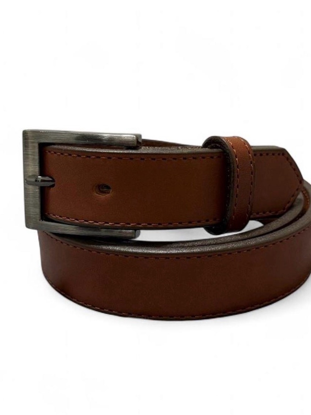 Like New Amish Made Belts The Maverick Brown Stitched Full Grain Leather Belt